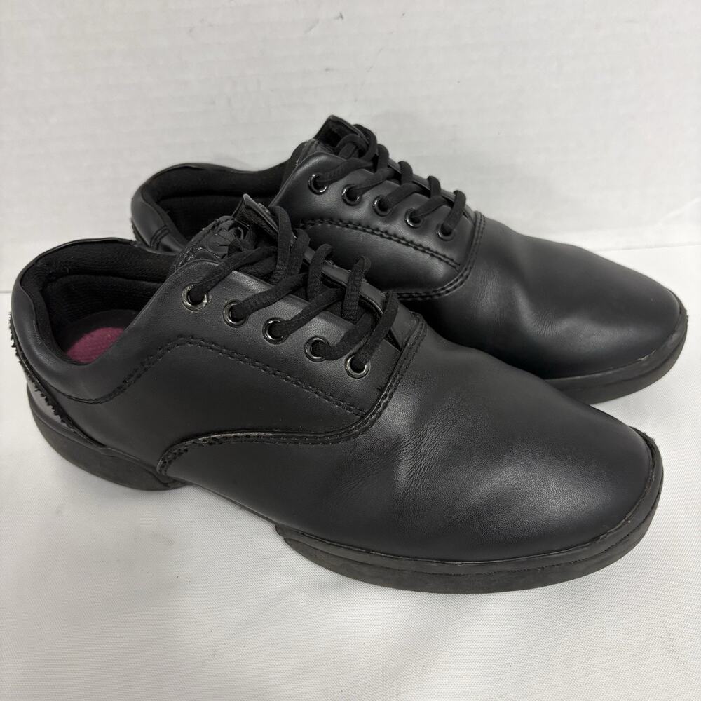 DSI Viper Mens 7.5 Womens 9.5 Black Leather Marching Band Shoes Twin Sole